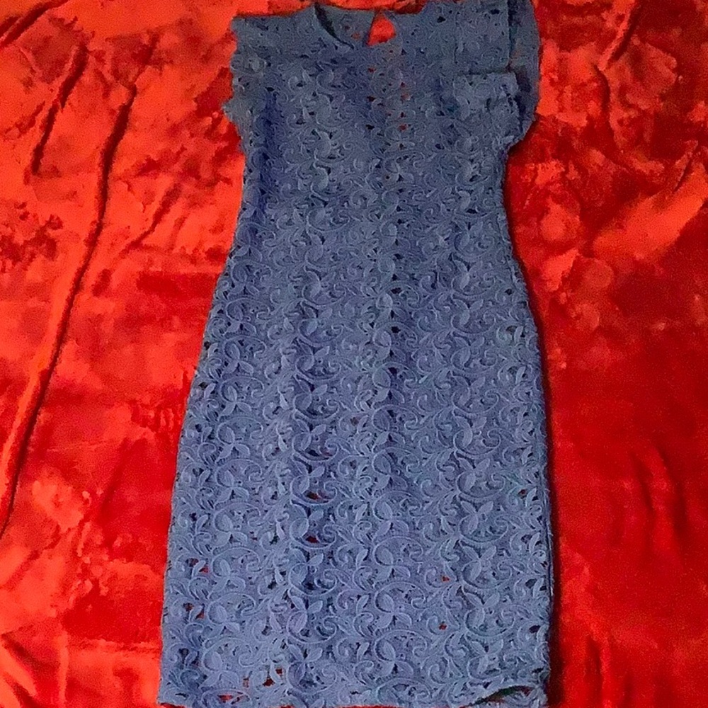 Zara Royal blue A-line Dress